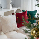 GobekUsa Christmas Cartoon Embroidered Pillow Cover Set for Festive Home Decor
