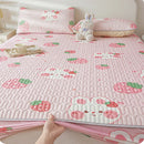 GobekUsa Cute Cartoon Pattern Cooling Fitted Sheet with Natural Latex Fabric