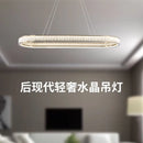 GobekUsa Crystal Oval Pendant Chandelier for Living Room Bedroom Dining Room Lighting