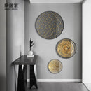 GobekUsa Gold Foil Abstract Decorative Painting for Luxury Dining Spaces