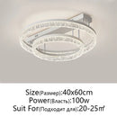 GobekUsa LED Ring Chandelier with Remote Control - Modern Ceiling Lamp for Home Décor