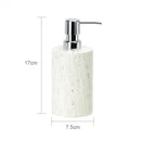 GobekUsa Beige Travertine Marble Bathroom Set - Soap Dispenser Toothbrush Holder Tissue Box