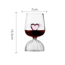 GobekUsa 3D Rose Champagne Flute Glass: Unique Custom Wine Goblet Cup with Rose Inside