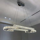 GobekUsa Crystal Chandelier: Modern Luxury Living Room Lamps for Bedroom and Dining Room