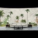 GobekUsa Banana Tree Mist Tapestry Wall Hanging Boho Hippie Polyester Home Decor