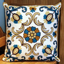 GobekUsa Ethnic Flower Elephant Pillowcase, Hand-Embroidered Boho Cushion Cover