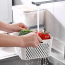GobekUsa Fridge Storage Containers with Drain Basket for Kitchen Organization
