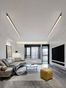 GobekUsa Black Linear LED Ceiling Lamp for Living Room, Aisle, Dining Room