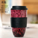 GobekUsa Ceramic Kiln Mug with Lid - Portable Couple Pottery Coffee Tea Cup