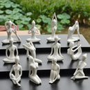GobekUsa Abstract Yoga Figure Porcelain Statue Home Decor Sculpture