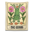 GobekUsa Gemini Frog Constellation Wall Hanging Tapestries for Boho Room Decor