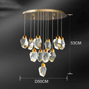 GobekUsa Crystal Chandelier: Luxury Pendant Light for Living and Dining Room