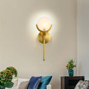 GobekUsa Gold Marble Wall Lights: Modern LED Sconce for Living Room Bedroom Decor