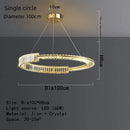 GobekUsa Crystal LED Pendant Chandelier for Home Decor & Hospitality