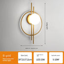 GobekUsa Glass Ball LED Wall Lamp Modern Light Luxury Home Decor Fixture