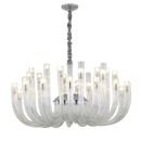 GobekUsa Glass Chandelier LED Hanging Light for Living Room Bedroom Dining Room - 2024 Collection.