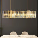 GobekUsa Luxe E14 LED Crystal Pendant Chandelier: Elegant Dining Room Lighting