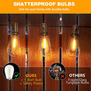 GobekUsa LED String Light Bulb E12 1W Shatterproof Decorative Plastic Replacement
