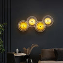 GobekUsa Crystal Wall Lamp for TV Background Bedroom LED Sconces- Living Room Aisle.