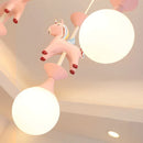 GobekUsa Kids Dream Carousel Chandelier: Modern, Creative & Cute Bedroom Pendant Light