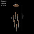 GobekUsa Crystal LED Chandelier: Modern Luxury Staircase & Living Room Hanging Lamp