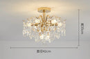 GobekUsa Crystal LED Chandelier Ceiling Lamp Modern Living Room Bedroom Light
