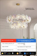 GobekUsa Petals Crystal Chandelier Light: French Living Room & Dining Room Luxury Lighting