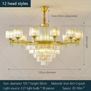 GobekUsa Crystal Chandelier: Elegant Light Luxury Villa Bedroom Living Room Lamp