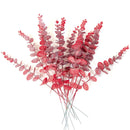 GobekUsa Golden Eucalyptus Leaves Stem x10 - Artificial Autumn Wedding DIY Decoration