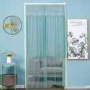 GobekUsa Lace Embroider Summer Insect Net Door Curtain for Living Room and Bedroom