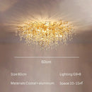 GobekUsa Crystal Dendritic Chandelier: Modern Luxe for Living Room, Dining Room, Bedroom, Hotel Lobby
