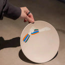 GobekUsa Korean Style Round Bamboo Fiber Dining Plate for Desserts, Fruits, and Cakes