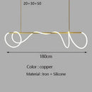 GobekUsa Gold Minimalist LED Pendant Lights for Kitchen Dining Room