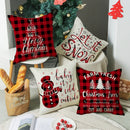 GobekUsa Christmas Elk Letter Pillowcase 45x45cm for Living Room