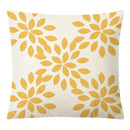 GobekUsa Geometric Yellow Linen Pillow Cover for Modern Décor 45x45cm