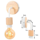 GobekUsa Industrial LED Wall Light Retro Loft Lamps E27 Iron Lampshade Sconce