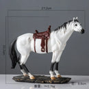 GobekUsa Elegant Horse Resin Statue for Home Office Decor