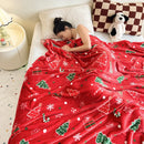 GobekUsa Christmas Flannel Blanket - Soft & Cozy Cartoon Shawl for Home & Office