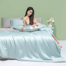 GobekUsa Cool Feel Summer Quilt: Grade A Ice, Extra Soft, Quick Drying Quilted Blanket