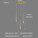 GobekUsa Gold LED Chandelier for Duplex Villa Living Room and Staircase
