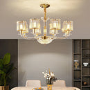 GobekUsa Crystal Glass Pendant Lamp: Modern European Luxury for Living, Dining, Bedroom