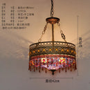 GobekUsa Bohemian Exotic Stained Glass Pendant Lights LED E27 for Home Decor & Dining