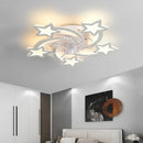 GobekUsa Dimmable Ceiling Fan Lights with Remote Control for Living Children's Bedroom Dining Room