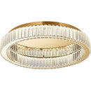 GobekUsa Crystal Circle Chandelier: Modern Nordic LED Ceiling Lamp for Living Room, Bedroom, Study