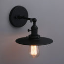 GobekUsa Antique Finish 1-Light Industrial Wall Sconce with 7.87" Canopy and ON/Off Button