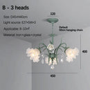GobekUsa Crystal Flower Chandelier: Luxury LED French Style for Home, Hotel, or Shop