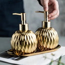 GobekUsa Ceramic Liquid Soap Dispenser Set 400 ML