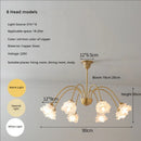 GobekUsa Elegant Flower Chandelier - Modern Retro Medieval Style for Living Room Dining Bedroom
