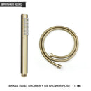 GobekUsa Brass Handheld Shower Head in Brushed Golden Finish