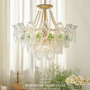 GobekUsa Glass Dining Room Chandelier: Retro French Style for Living & Master Bedroom